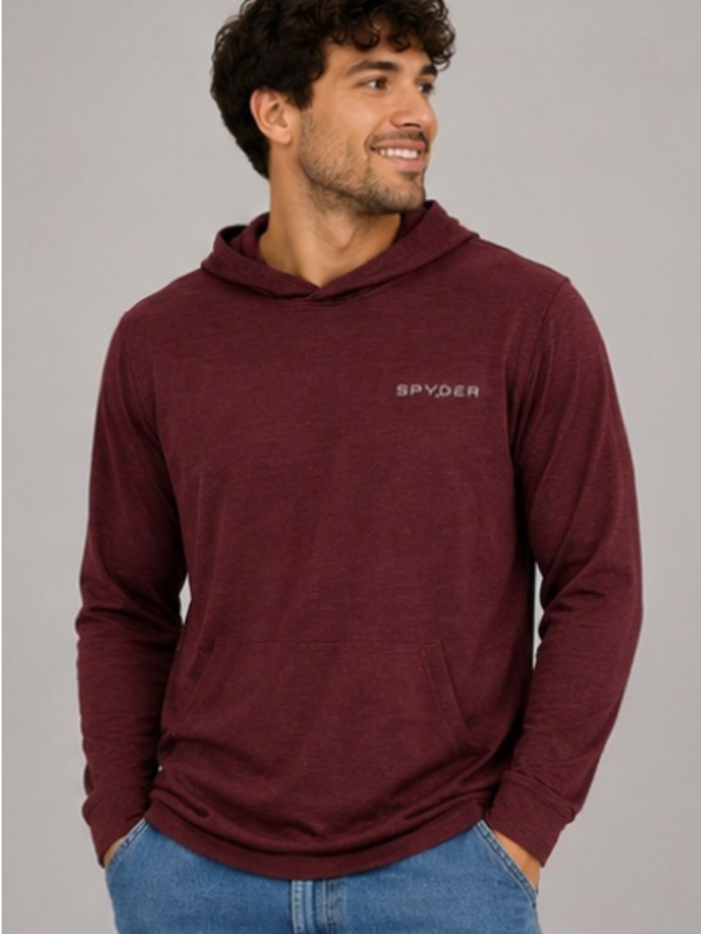 Spyder athletic hooded longsleeve Large